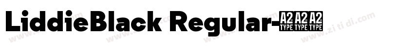 LiddieBlack Regular字体转换